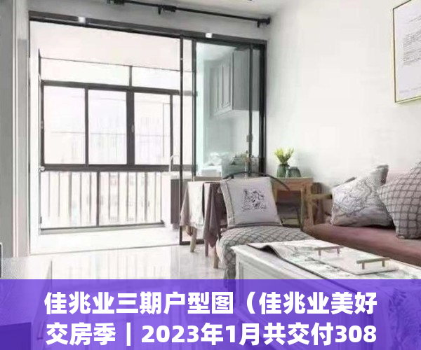 佳兆业三期户型图（佳兆业美好交房季｜2023年1月共交付3089套房）(佳兆业中心小区一期三楼)