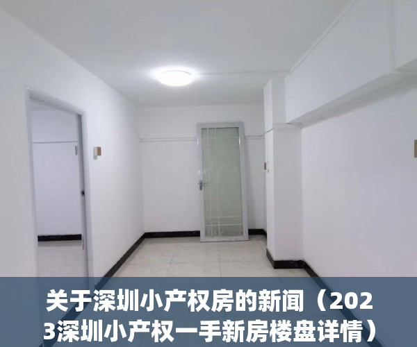 关于深圳小产权房的新闻（2023深圳小产权一手新房楼盘详情）(澎湃新闻深圳小产权房)