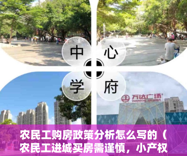 农民工购房政策分析怎么写的（农民工进城买房需谨慎，小产权房虽便宜，但可能面临拆除和没收）