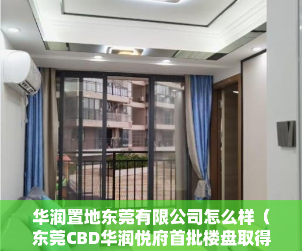 华润置地东莞有限公司怎么样（东莞CBD华润悦府首批楼盘取得预售许可证 单价最高63850元平）