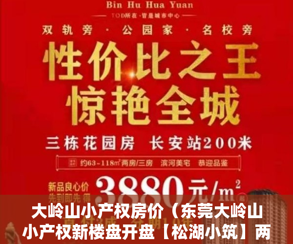 大岭山小产权房价（东莞大岭山小产权新楼盘开盘【松湖小筑】两栋带车位的统建楼，特价三房338万！东莞小产权房能不能买？小产权房可以买吗？村委集资房）