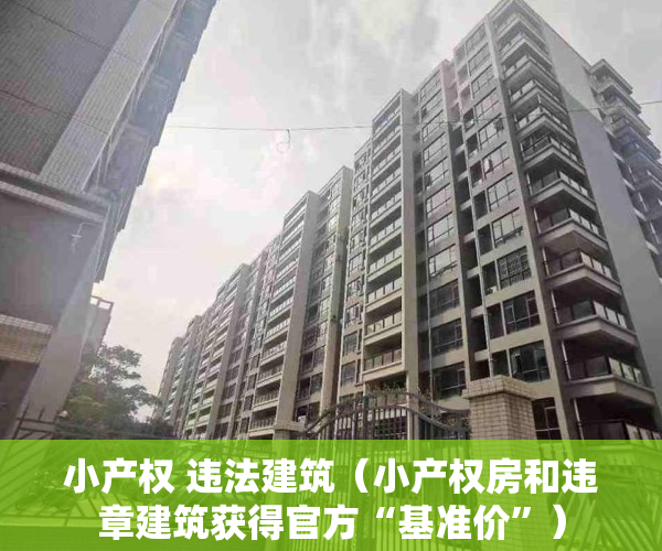 小产权 违法建筑（小产权房和违章建筑获得官方“基准价”）