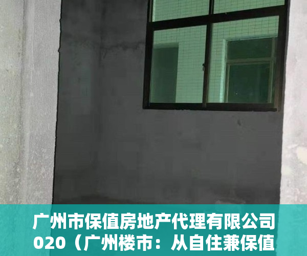 广州市保值房地产代理有限公司020（广州楼市：从自住兼保值因素考虑，这种板块不能碰！）