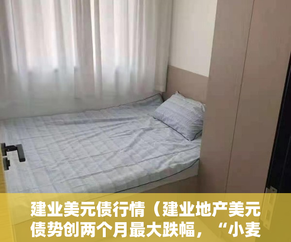 建业美元债行情（建业地产美元债势创两个月最大跌幅，“小麦换房”的营销手段市场并未买账，公司5月销售额同比减少713%）