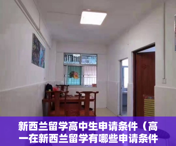 新西兰留学高中生申请条件（高一在新西兰留学有哪些申请条件需要知道）