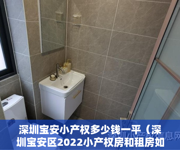 深圳宝安小产权多少钱一平（深圳宝安区2022小产权房和租房如何申请学位？）