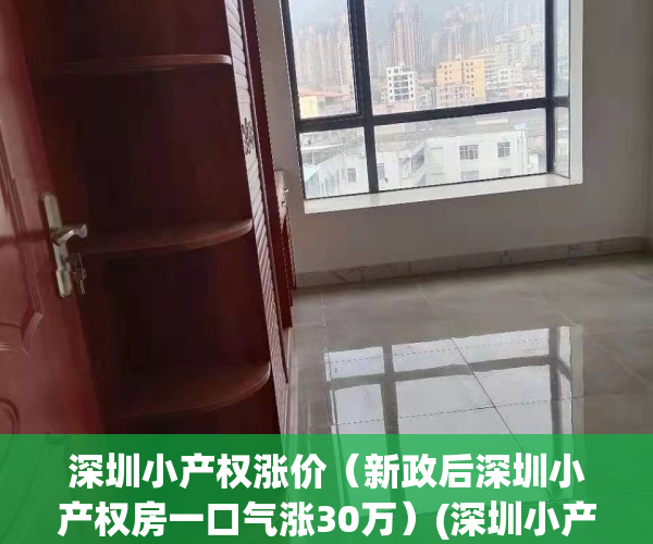 深圳小产权涨价（新政后深圳小产权房一口气涨30万）(深圳小产权房价格涨幅)