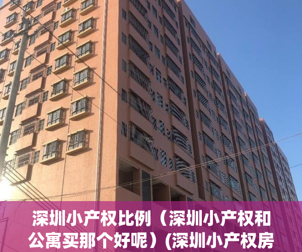 深圳小产权比例（深圳小产权和公寓买那个好呢）(深圳小产权房和公寓房哪个好)